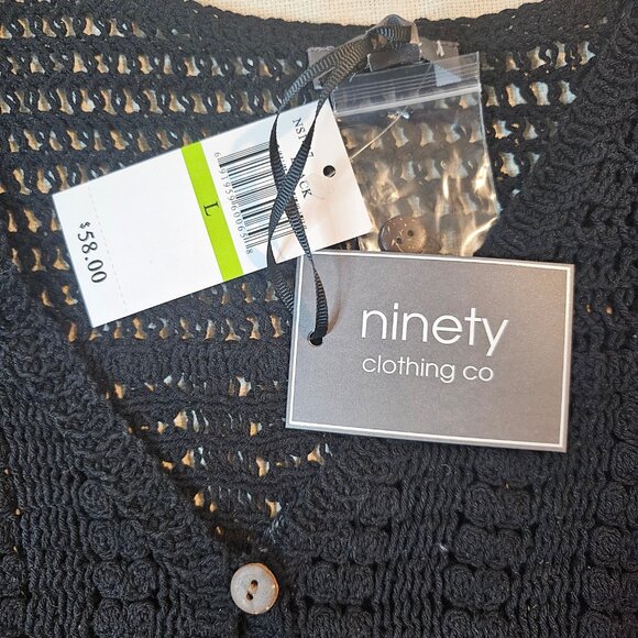 Ninety Clothing Crochet Crop Top - Size Size L - Picture 4 of 6